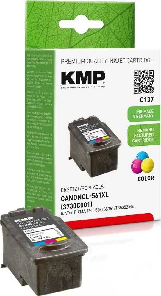 Legrand KMP C137 rašalo kasetės spalva suderinama su Canon CL-561 XL