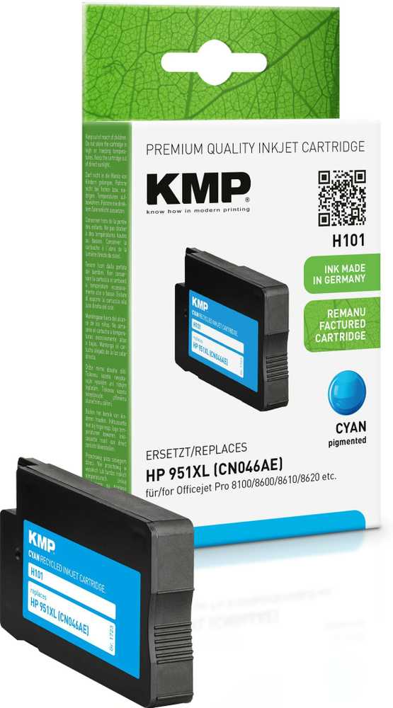 Legrand Tusz KMP KMP H101 ink cartridge cyan compatible with HP CN 046 AE - 1723,4003