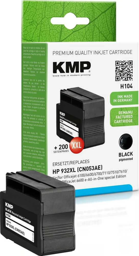 Legrand Tusz KMP KMP H104 rašalo kasetė juodas komp. su HP CN 053 AE 932 XL - 1725 4001