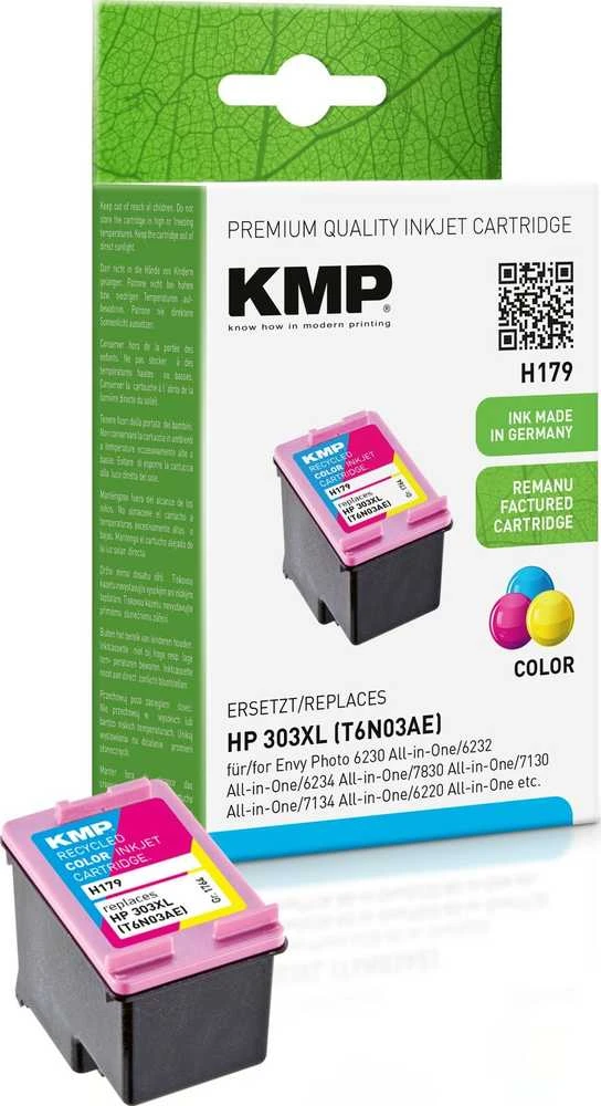 Legrand KMP H179 rašalo kasetė, 3 spalvų suderinama su HP T6N03AE 303 XL
