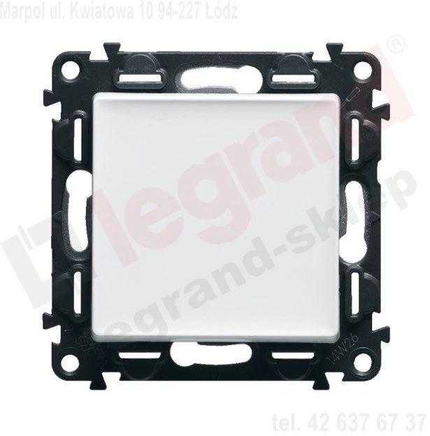 Legrand 756301 VALENA LIFE vieno poliaus jungiklis juodas 10AX 250V 756301