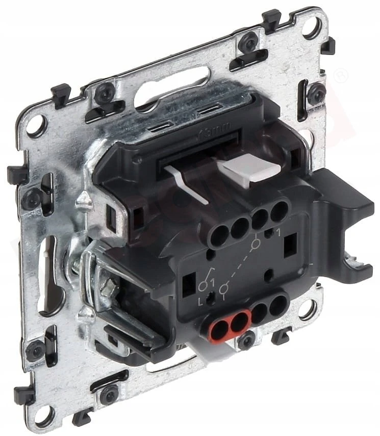 Legrand 756301 VALENA LIFE vieno poliaus jungiklis juodas 10AX 250V 756301