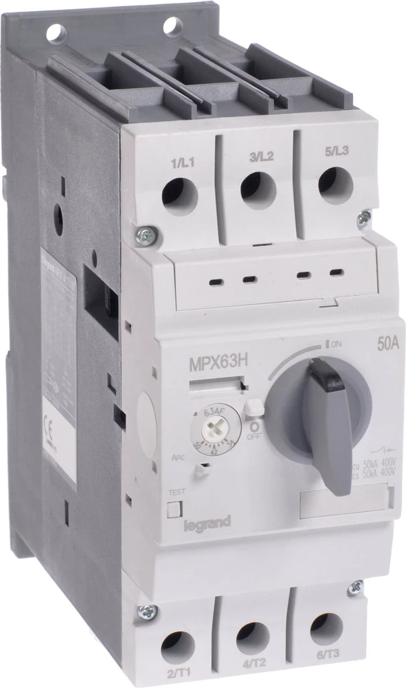 Legrand Variklio grandinės pertraukiklis 63H 34-50A MPX3, didelė trumpojo jungimo srovė - 417367