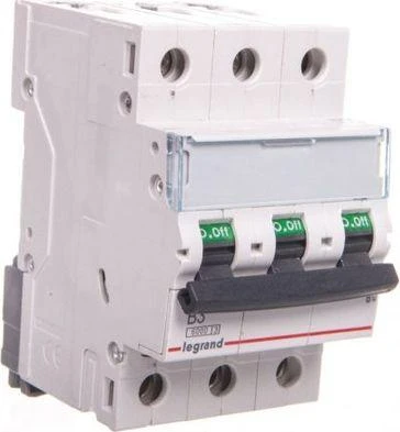 „Legrand“ grandinės pertraukiklis 3P B 3A 6 kA AC S303 TX3 (403396)