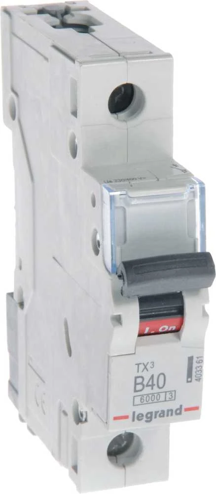 Legrand 403361 Grandinės pertraukiklis 1P B 40A 6kA AC S301 TX3 403361