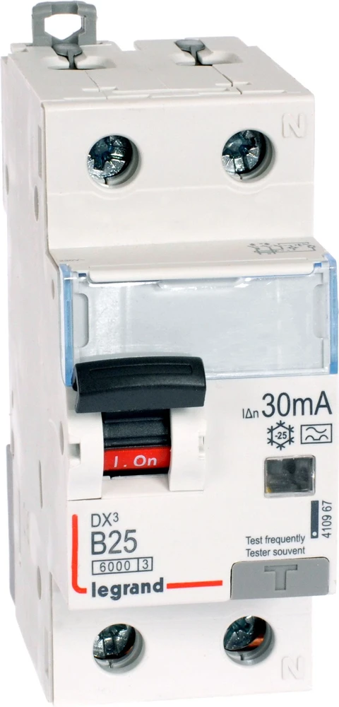 Legrand Wyłącznik różnicowo-nadprądowy 2P 25A B 0,03A typ A P312 DX3 (410967)