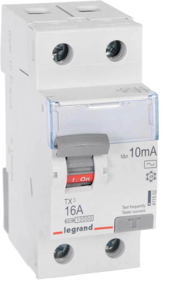 Legrand Diferencinis automatinis jungiklis 2P 16A 0.01A, tipas AC P302 TX3 (411502)