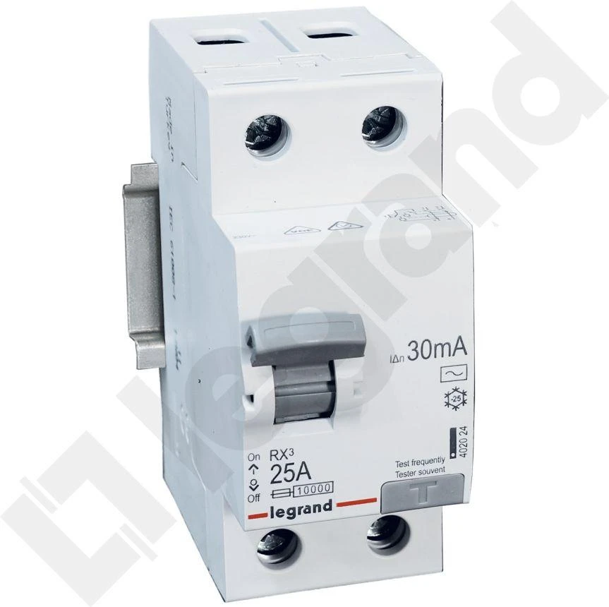 RCD JUNGILKLIS LE-402024 VIENFAZIS, AC TIPAS 30 mA 25 A LEGRAND