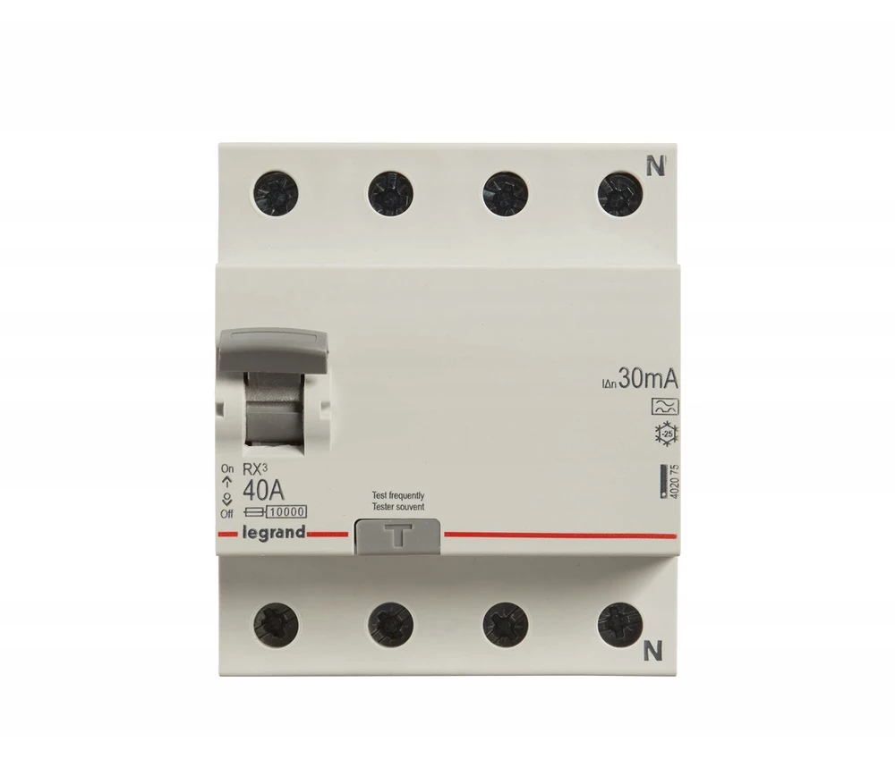 Vanpee Westerberg Srovės nuotėkio jungiklis RX3 HPFI 40A 30mA, 4P, 4M, 10kA, A tipas