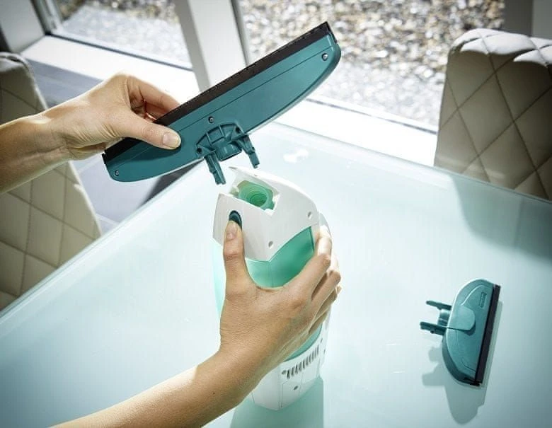 Leifheit Window vacuum cleaner, Baltas/žalias, Cordless
