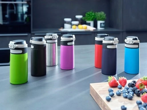 Leifheit Leifheit 3244 Flip Termo puodelis 350 ml Sidabrinė