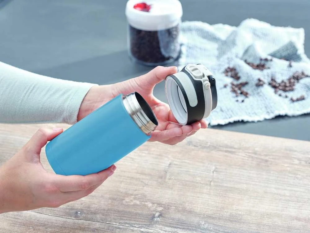 Leifheit Leifheit 3248 Flip Termo puodelis 350 ml Mėlynas