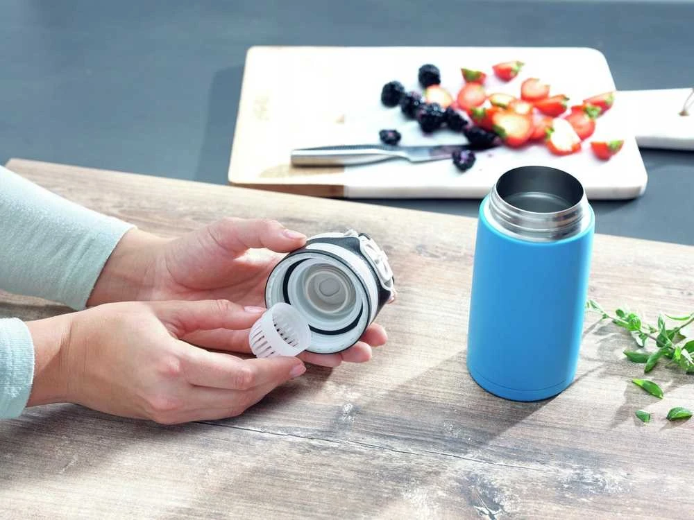Leifheit Leifheit 3248 Flip Termo puodelis 350 ml Mėlynas