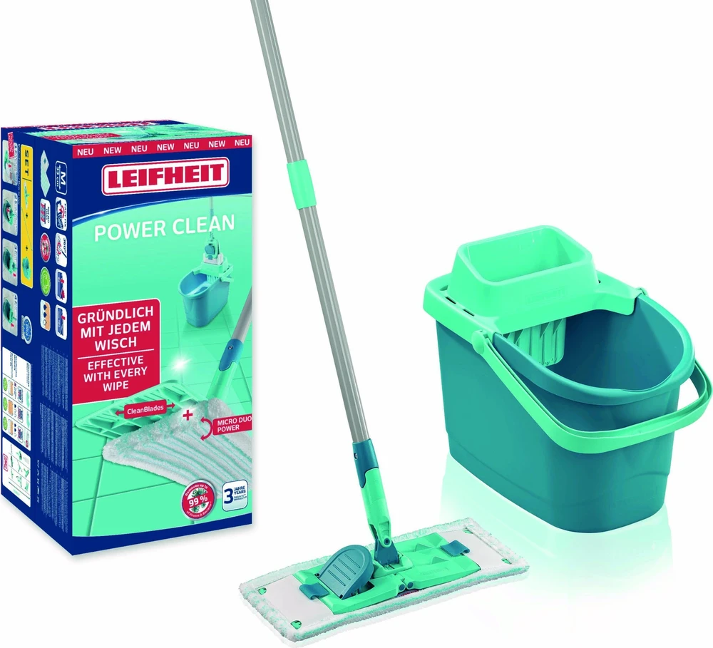 Grindų plovimo rinkinys Leifheit Power Clean, 6 l