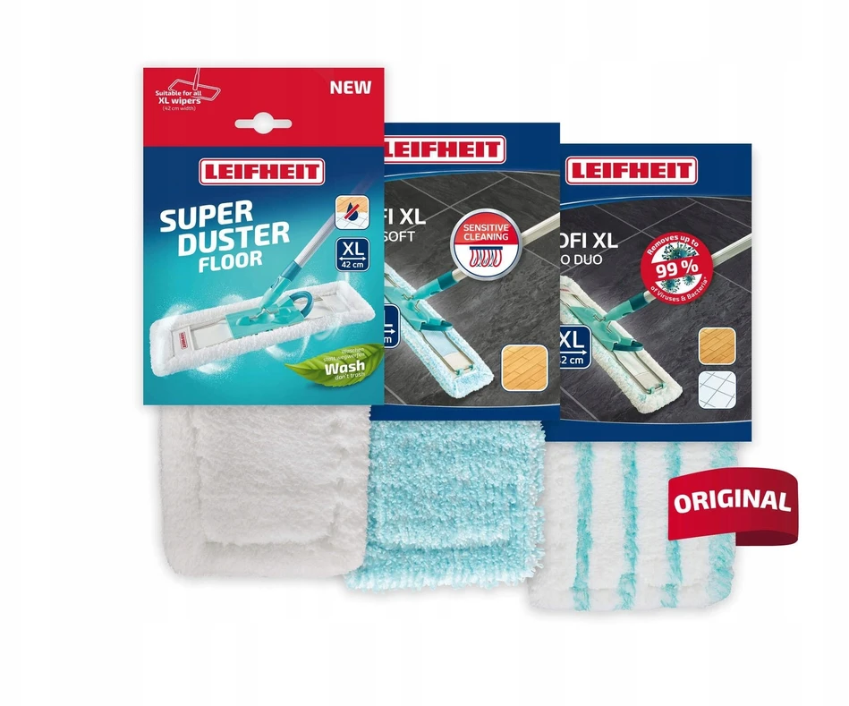 Leifheit Set of changeable cloths 3 pcs. Profi XL micro duo / Superduster / super soft 42cm