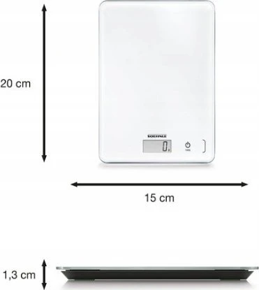 Leifheit Maisto svarstyklės – Soehnle Scale Page Compact 300 235x190x25 mm Baltos