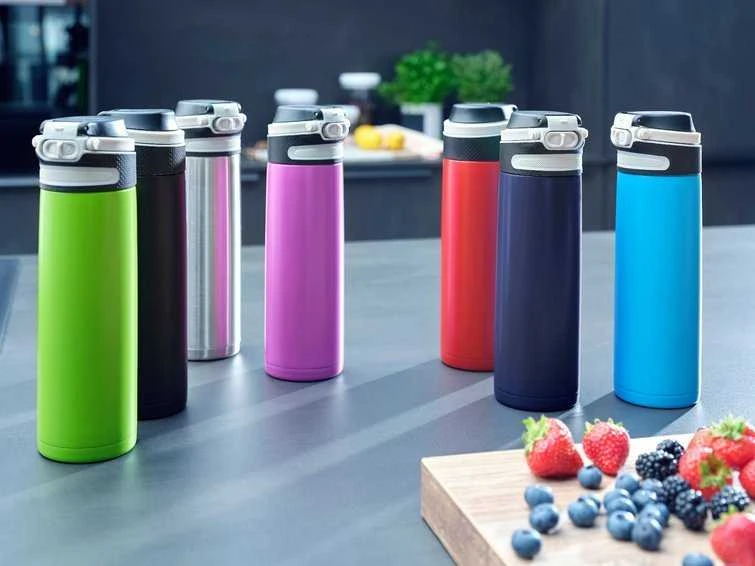 Leifheit 03275 travel mug 600 ml Juodas, Mėlyna Nerūdijantis plienas