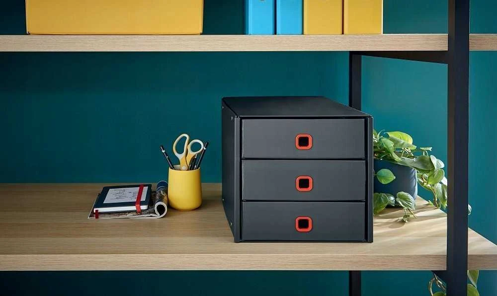 Leitz CS Cozy 3 stalčių daiktų laikymo spintelė, pilka