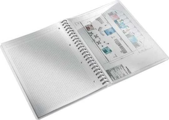 Leitz Languotas sąsiuvinis A4 PP Leitz WOW, balta 46380001