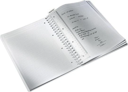 Leitz A4 PP WOW languotas sąsiuvinis, juodas 46380095