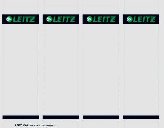 Leitz ETYKIETY GRZBIET PC LAF/80mm 100