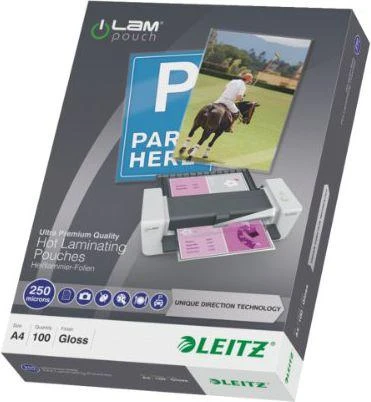 Leitz laminavimo maišelis A4 250mic (7484-00-00)