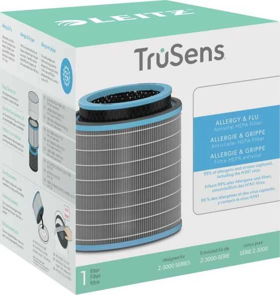 Drėkintuvas 3-in-1 HEPA filtro būgnas nuo virusų, peršalimo ir alergijų, Leitz TruSens Z-3000 / Z-3500