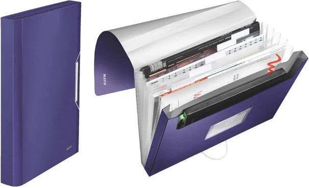 Leitz TECZKA Z 6 PRZEGRÓDKAMI Mėlynas (39570069)