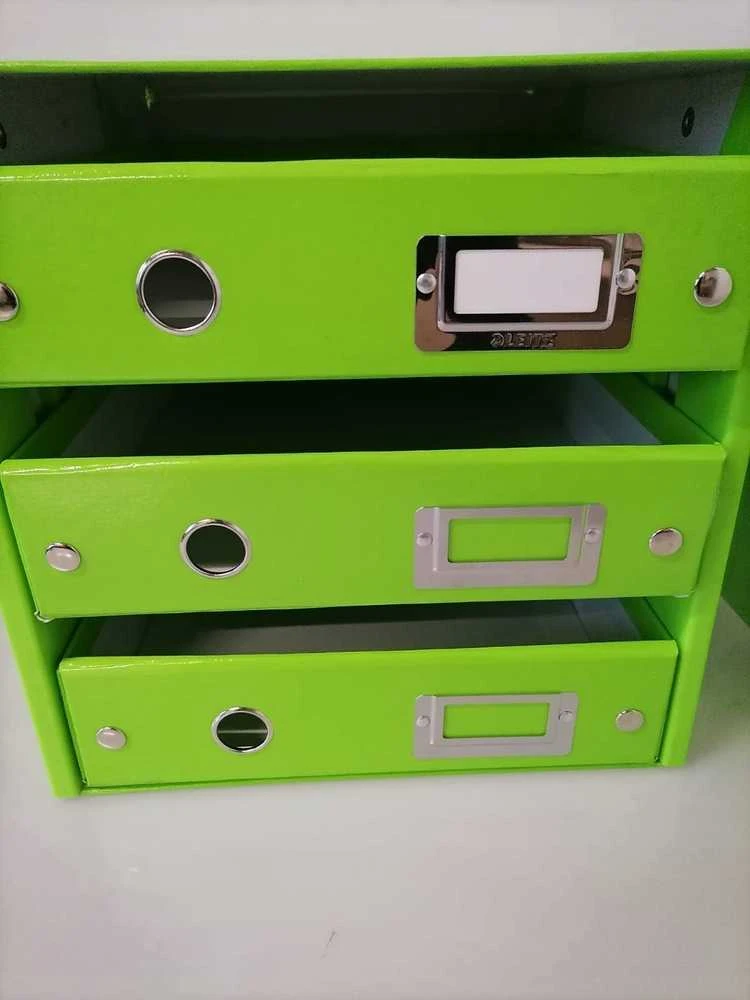 Leitz CS 4 stalčių konteineris, žalias