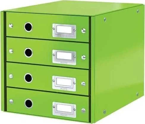 Leitz CS 4 stalčių konteineris, žalias
