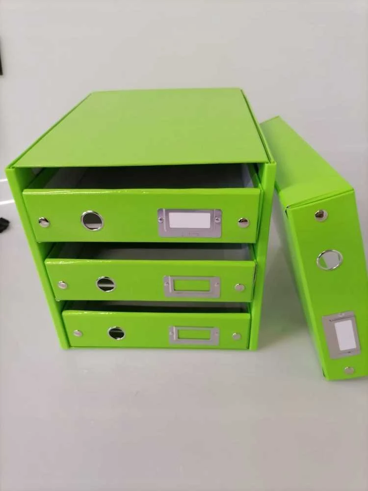 Leitz CS 4 stalčių konteineris, žalias