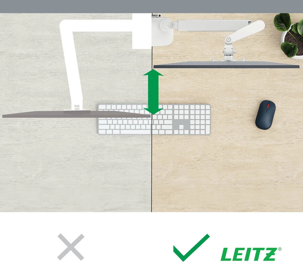 Leitz Laikiklis biurkowy na 2 monitory 17'' - 32'' (65370085)