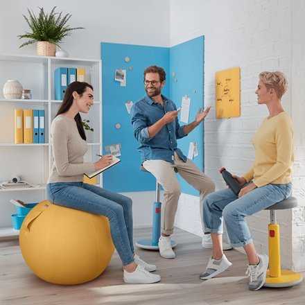 Sėdėjimo kamuolys Leitz Ergo Cosy, 65cm, aksominės pilkos spalvos