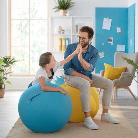 Sėdėjimo kamuolys Leitz Ergo Cosy, 65cm, aksominės pilkos spalvos