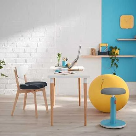 Ergonomiška kėdė Leitz Ergo Cosy, „du viename“, šiltai geltonos spalvos