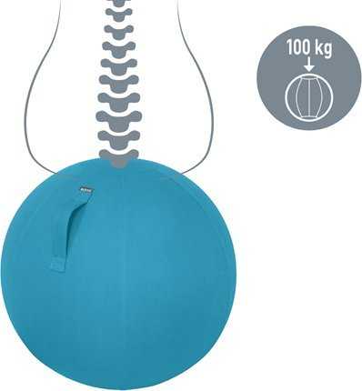 Sėdėjimo kamuolys Leitz Ergo Cosy, 65cm, ramios mėlynos spalvos