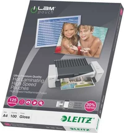 Leitz iLAM ''Speed'' laminavimo vokelis A4 125 mik.