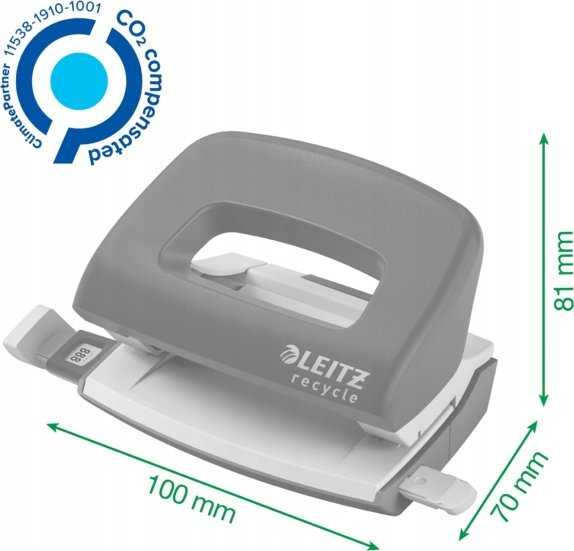 Leitz Mini skylamušis NeXXt Recycle* 10 lapų žalias