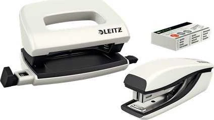 Leitz segiklis Mini WOW baltas segiklis ir skylių perforatorius