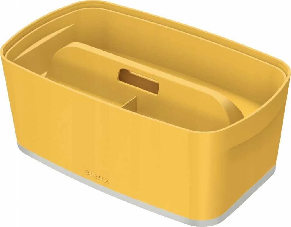 Leitz Daiktadėžė Cosy L:MyBox su skyriais, maža, geltonos sp.