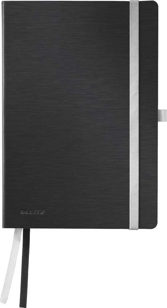 Leitz Notesbog Style A5 Softcover linjeret 80 ark Satin sort