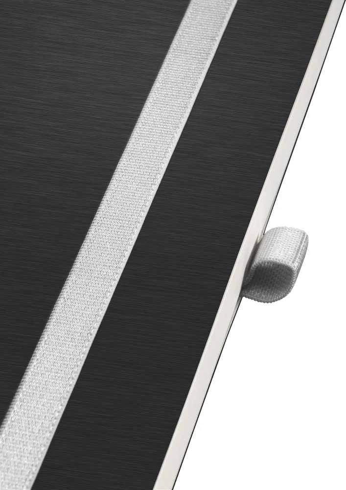 Leitz Notesbog Style A5 Softcover linjeret 80 ark Satin sort
