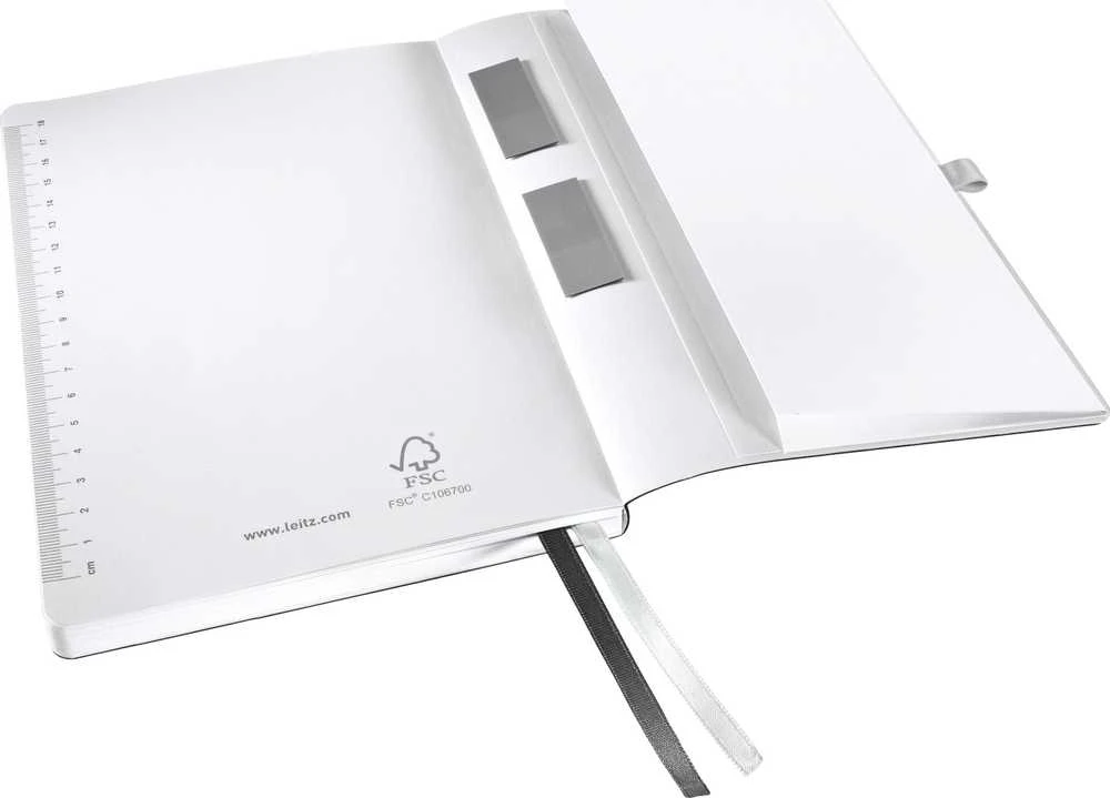 Leitz Notesbog Style A5 Softcover linjeret 80 ark Satin sort