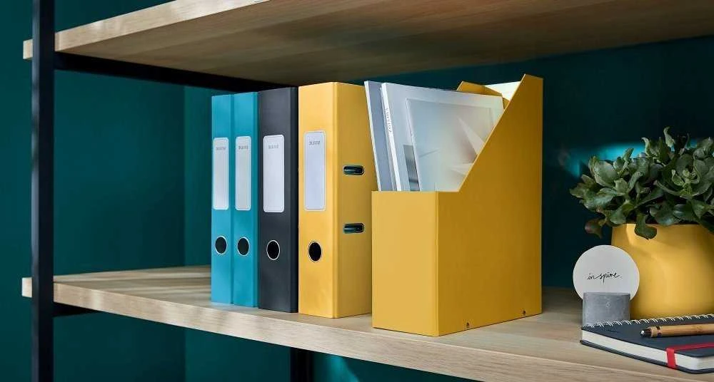 Stovas dokumentams Leitz Click & Store Cosy, šiltai geltonos spalvos