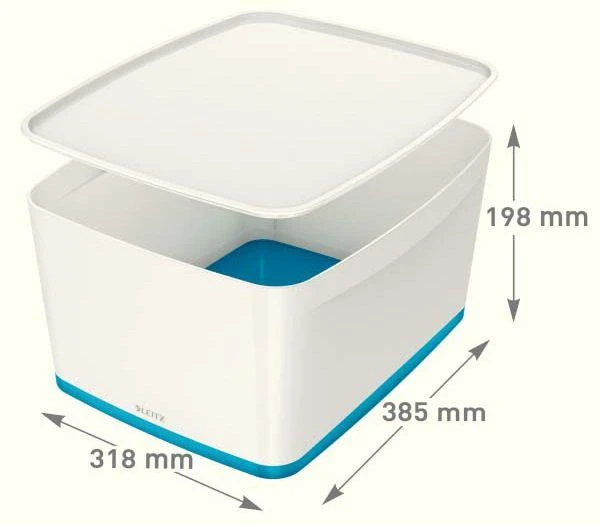 Daiktadėžė LEITZ MyBox su dangteliu, didelė