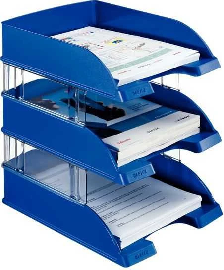 Mėlyni dokumentų padėklai Leitz Plus Jumbo, 3 vnt.