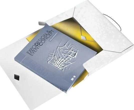 Leitz portfelis su PP elastine juostele Leitz WOW, 30 mm, balta 46290001