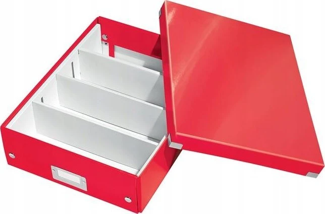 PUDŁO Z PRZEGRÓDKAMI LEITZ CS A4 red