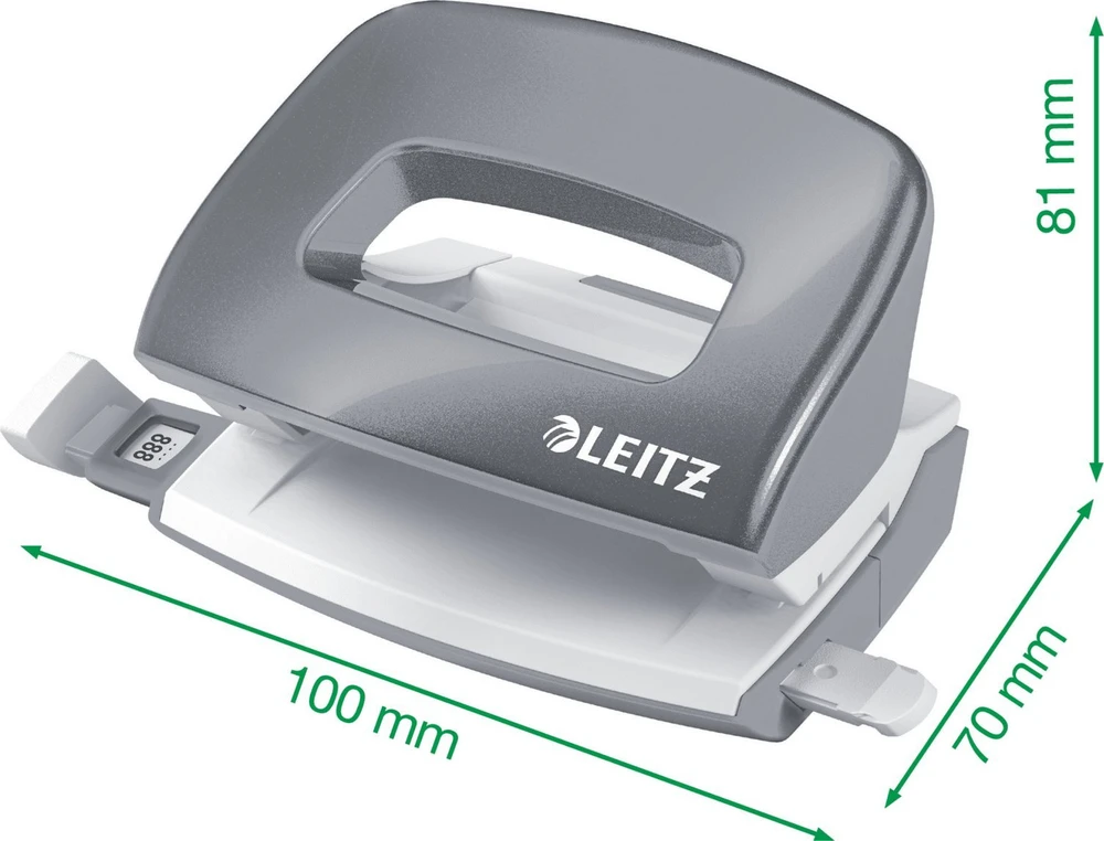 Leitz Stapler Stapler + Hole Puncher Mini NeXXt WOW raudona