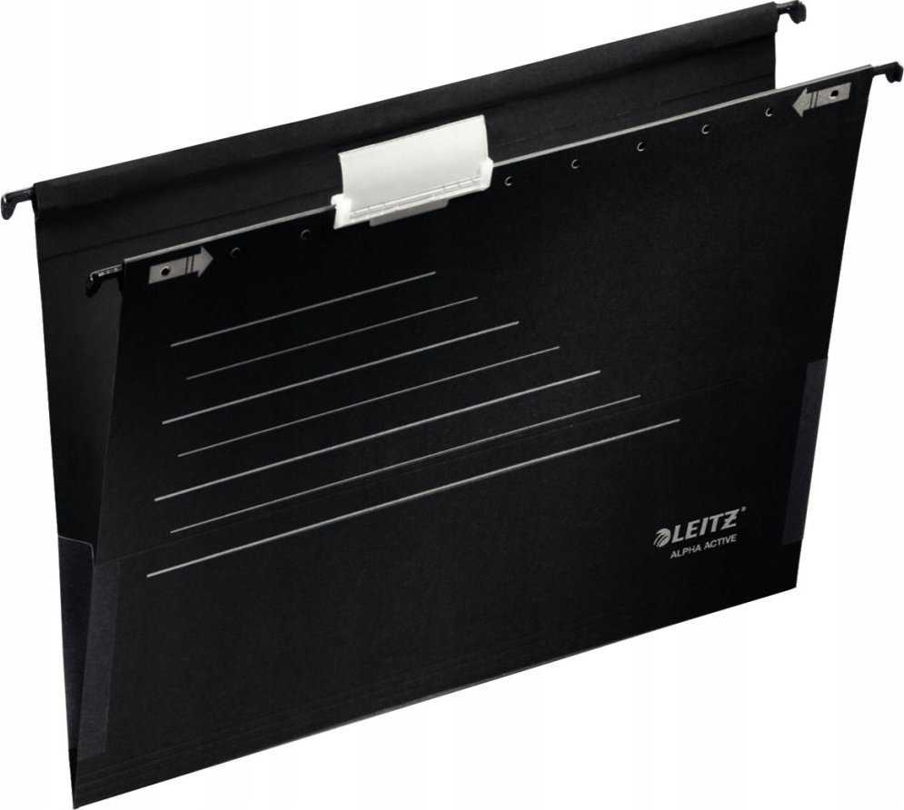 Leitz Alpha Active juodas 5 pusių portfelis